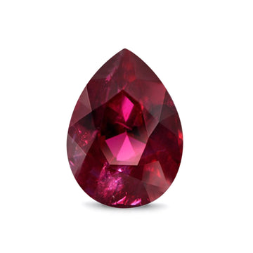 Pear Ruby CZ Loose Gemstones